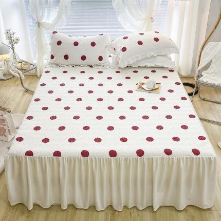 91家纺网 家纺一手货源 找家纺 （总）米莱家纺 2021新款牛奶绒夹棉床裙三件套