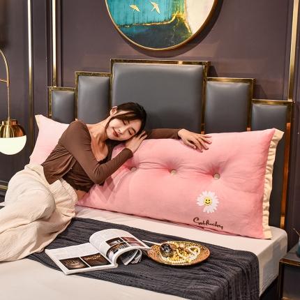 91家纺网 家纺一手货源 找家纺 （总）美达人 2021新款水晶绒床头靠垫可拆洗靠背枕可拆洗