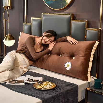 91家纺网 家纺一手货源 找家纺 （总）美达人 2021新款水晶绒床头靠垫可拆洗靠背枕可拆洗