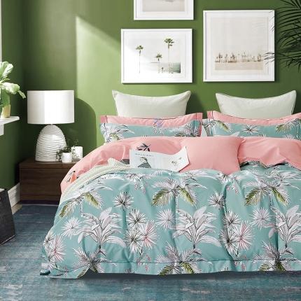 91家纺网 家纺一手货源 找家纺 棉生活新款40S臻棉四件套 情系南国