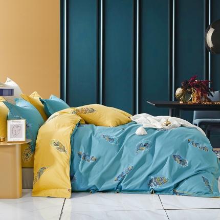 棉生活新款40S臻棉四件套 圣羽-兰