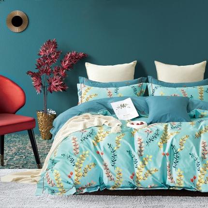 棉生活 新款40S臻棉四件套 相思豆