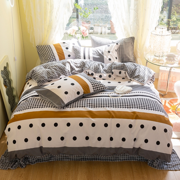 91家纺网 家纺一手货源 找家纺 （总）千朵 2021新款棉加绒四件套