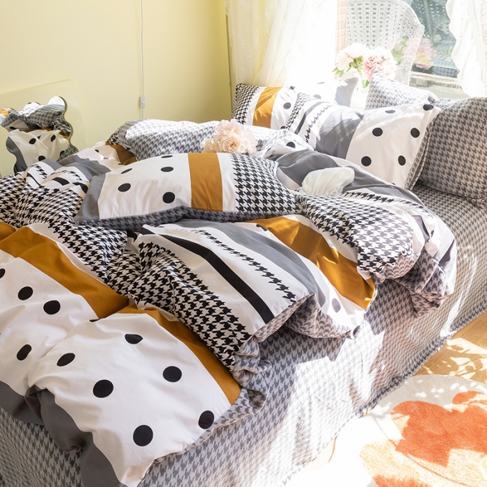 91家纺网 家纺一手货源 找家纺 （总）千朵 2021新款棉加绒四件套