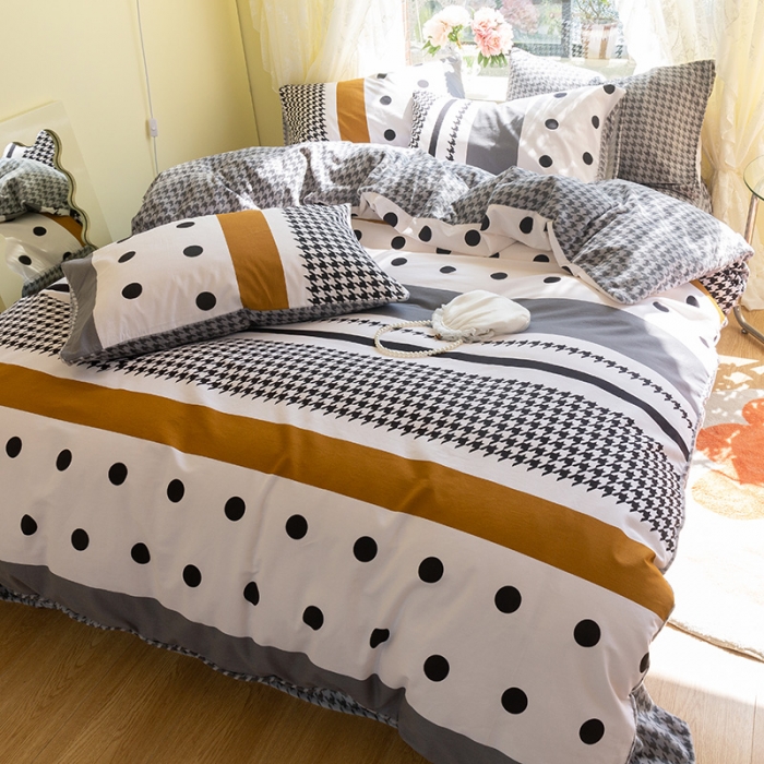 91家纺网 家纺一手货源 找家纺 千朵 2021新款棉加绒四件套 罗马空间