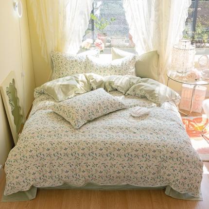 91家纺网 家纺一手货源 找家纺 （总）千朵 2021新款13372全棉印花四件套