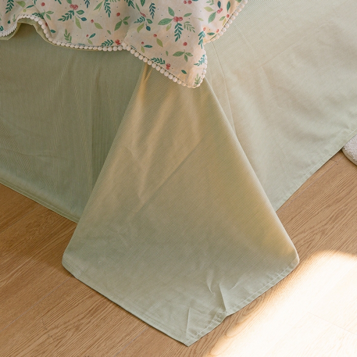 91家纺网 家纺一手货源 找家纺 千朵 2021新款13372全棉印花四件套 树叶