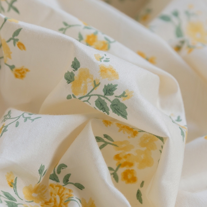 91家纺网 家纺一手货源 找家纺 千朵 2021新款13372全棉印花四件套 向阳花语