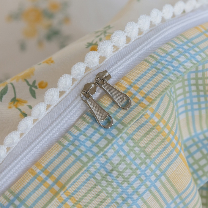 91家纺网 家纺一手货源 找家纺 千朵 2021新款13372全棉印花四件套 向阳花语