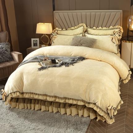 91家纺网 家纺一手货源 找家纺 （总）兴美佳家纺2021新款雕花牛奶绒四件套