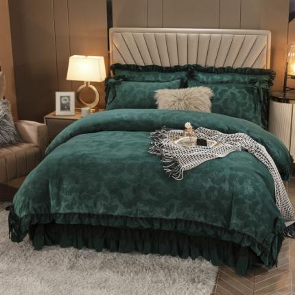 91家纺网 家纺一手货源 找家纺 （总）兴美佳家纺2021新款雕花牛奶绒四件套