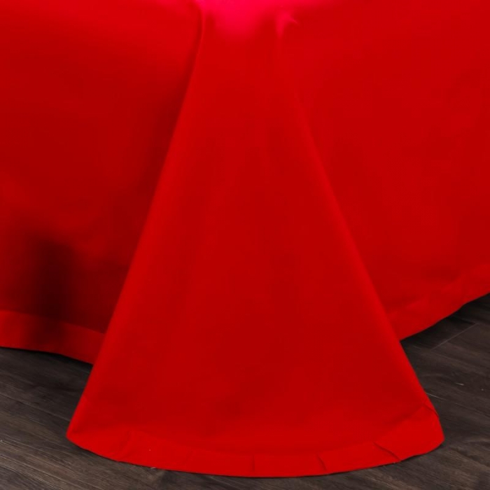 91家纺网 家纺一手货源 找家纺 布乐意 2025新款全棉绣花大红婚庆四件套多件套直播相伴一生