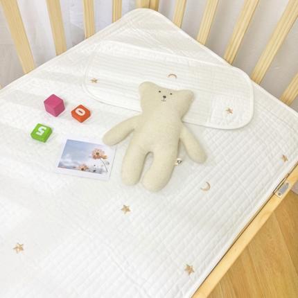 期遇家居 2021新款婴儿床全棉绗绣床盖 星月