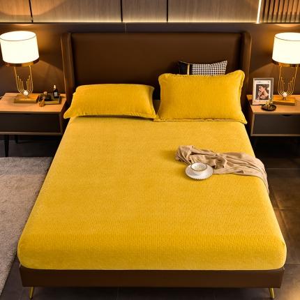 91家纺网 家纺一手货源 找家纺 （总）小牛席业 2021新款雕花牛奶绒床笠-三角形