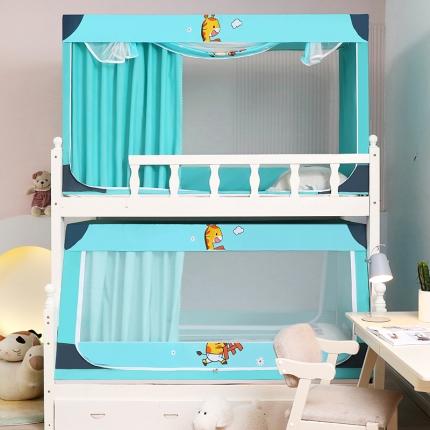 91家纺网 家纺一手货源 找家纺 总-迪凡 5841新款遮光帘子母蚊帐-带遮光帘不锈钢伸缩支架