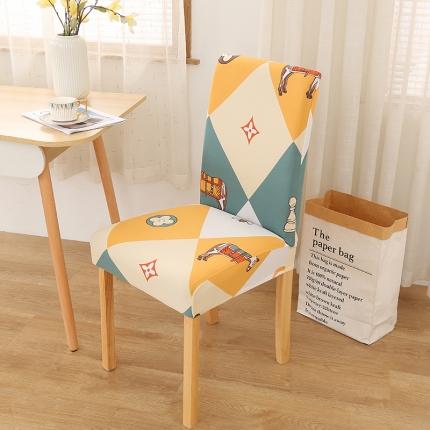 雅竹家纺 牛奶丝半包弹力连体椅套 马赛