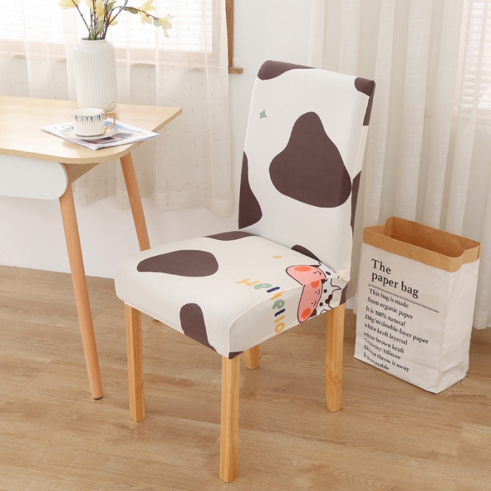 91家纺网 家纺一手货源 找家纺 雅竹家纺 牛奶丝半包弹力连体椅套 奶牛