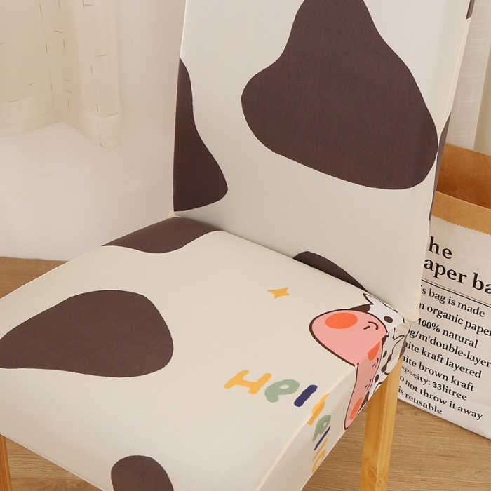 91家纺网 家纺一手货源 找家纺 雅竹家纺 牛奶丝半包弹力连体椅套 奶牛