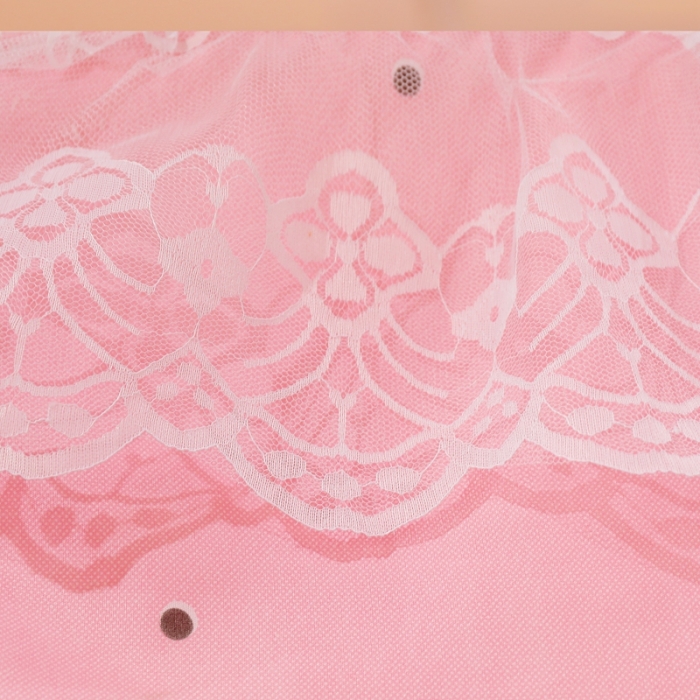 91家纺网 家纺一手货源 找家纺 千逸虹 2024新款落地扶摇中式床帘蚊帐 如意粉