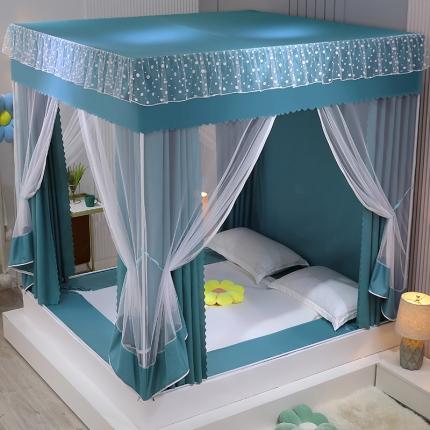 91家纺网 家纺一手货源 找家纺 （总）艾晶美 2022新款小清新坐床床帘蚊帐