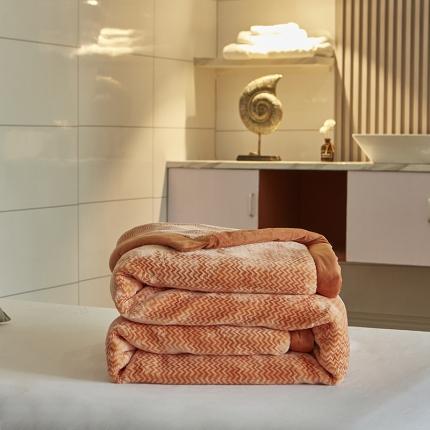 91家纺网 家纺一手货源 找家纺 凯轩毛毛毯毯子 2024新款精品韩素云毛毯毯子 橙色