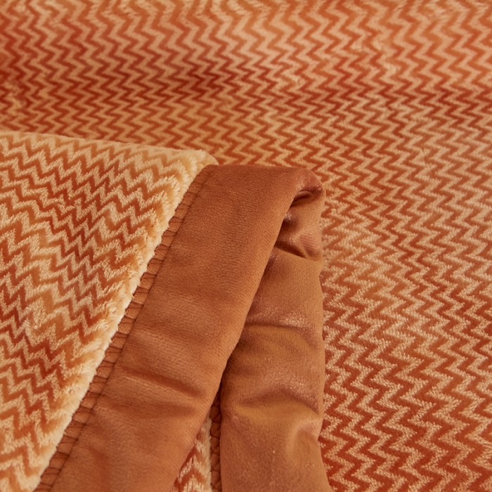 91家纺网 家纺一手货源 找家纺 凯轩毛毛毯毯子 2024新款精品韩素云毛毯毯子 橙色