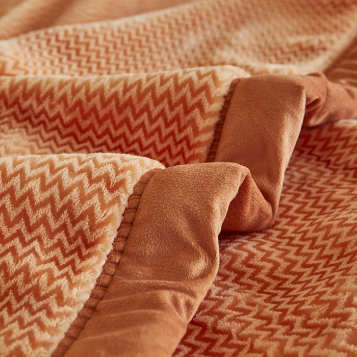 91家纺网 家纺一手货源 找家纺 凯轩毛毛毯毯子 2024新款精品韩素云毛毯毯子 橙色