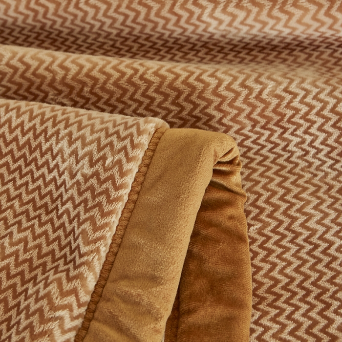 91家纺网 家纺一手货源 找家纺 凯轩毛毛毯毯子 2024新款精品韩素云毛毯毯子 卡其