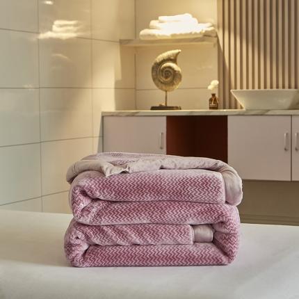 凯轩毛毛毯毯子 2024新款精品韩素云毛毯毯子 浅紫