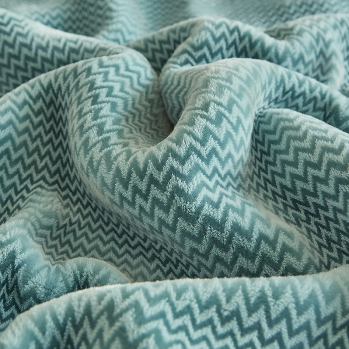 91家纺网 家纺一手货源 找家纺 凯轩毛毛毯毯子 2024新款精品韩素云毛毯毯子 天空蓝