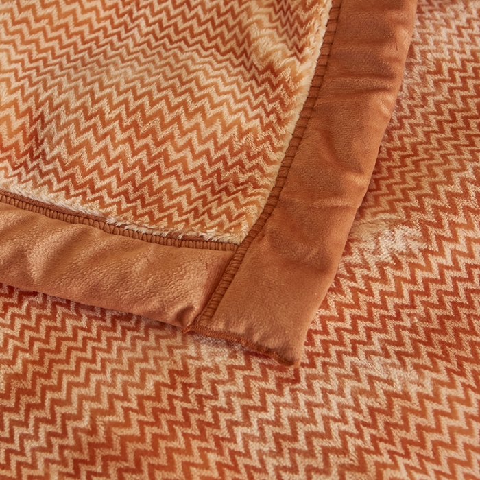 91家纺网 家纺一手货源 找家纺 凯轩毛毛毯毯子 2024新款精品韩素云毛毯毯子 橙色