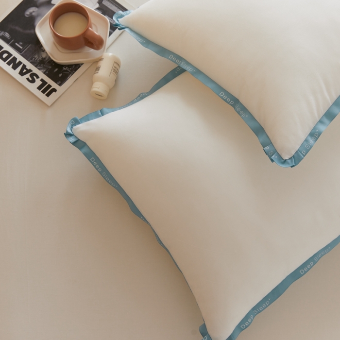 91家纺网 家纺一手货源 找家纺 （总）伟邦枕芯 2021新款日式飞边羽丝绒枕（棚拍图）