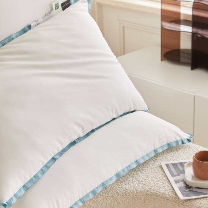 91家纺网 家纺一手货源 找家纺 （总）伟邦枕芯 2021新款日式飞边羽丝绒枕（棚拍图）