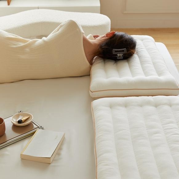 91家纺网 家纺一手货源 找家纺 （总）伟邦枕芯 2021新款原棉立体定型枕（棚拍图）