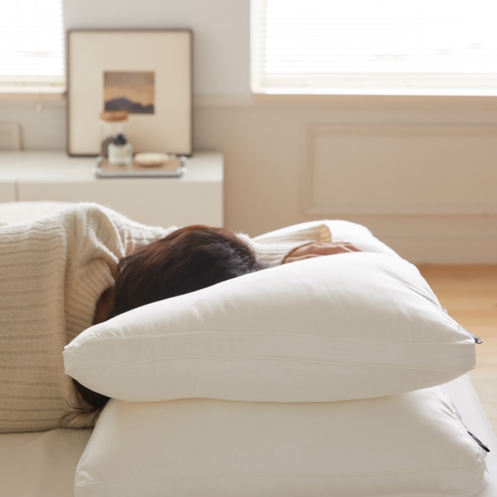 91家纺网 家纺一手货源 找家纺 （总）伟邦枕芯 2021新款80天丝爱心羽丝绒（棚拍图）