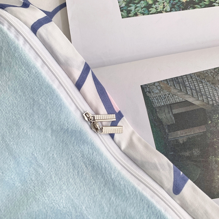 91家纺网 家纺一手货源 找家纺 怡家居 2021新款AB版棉加绒四件套卡通系列 兔宝宝