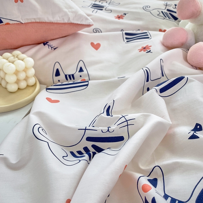 91家纺网 家纺一手货源 找家纺 怡家居 2021新款AB版棉加绒四件套卡通系列 小精灵