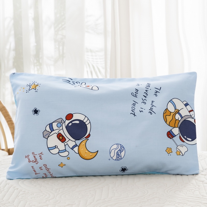 91家纺网 家纺一手货源 找家纺 乐秀 2024新款幼儿园双面四季款儿童床垫套+床垫芯太空漫步