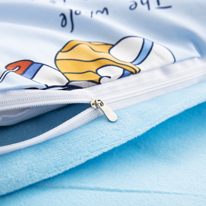 91家纺网 家纺一手货源 找家纺 乐秀 2024新款幼儿园双面四季款儿童床垫套+床垫芯太空漫步