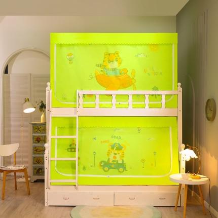 91家纺网 家纺一手货源 找家纺 总迪凡保罗蚊帐新款5825带遮光帘不锈钢高度伸缩支架子母蚊帐