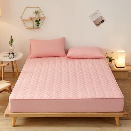 91家纺网 家纺一手货源 找家纺 （总）爱喔 2021新款日式良品A类全棉色织水洗棉夹棉床笠