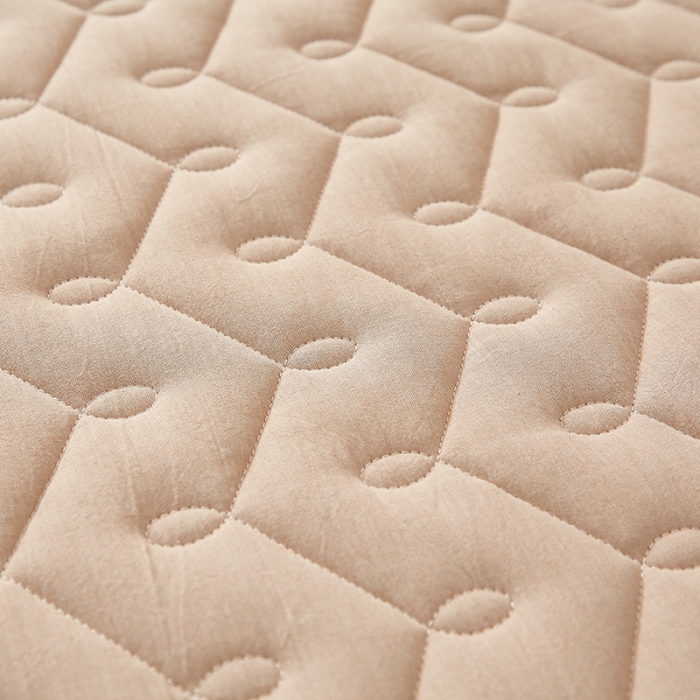 91家纺网 家纺一手货源 找家纺 爱喔 2021新款日式良品A类全棉色织水洗棉夹棉床笠 浅咖