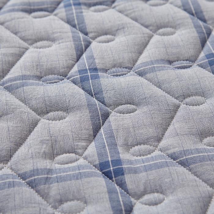 91家纺网 家纺一手货源 找家纺 爱喔 2021新款日式良品A类全棉色织水洗棉夹棉床笠 疏影格