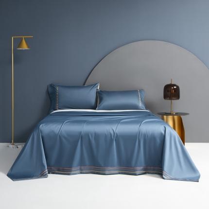 91家纺网 家纺一手货源 找家纺 （总）蓝巢家纺2021新款刺绣100s长绒棉单床单