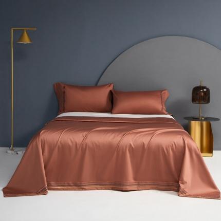 91家纺网 家纺一手货源 找家纺 （总）蓝巢家纺2021新款刺绣100s长绒棉单床单