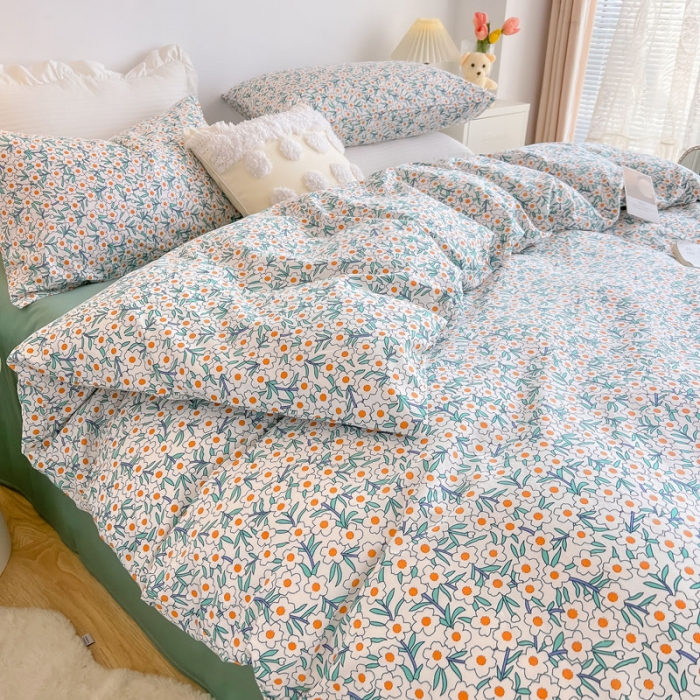 91家纺网 家纺一手货源 找家纺 （总）艾沁家纺13372纯棉碎花四件套