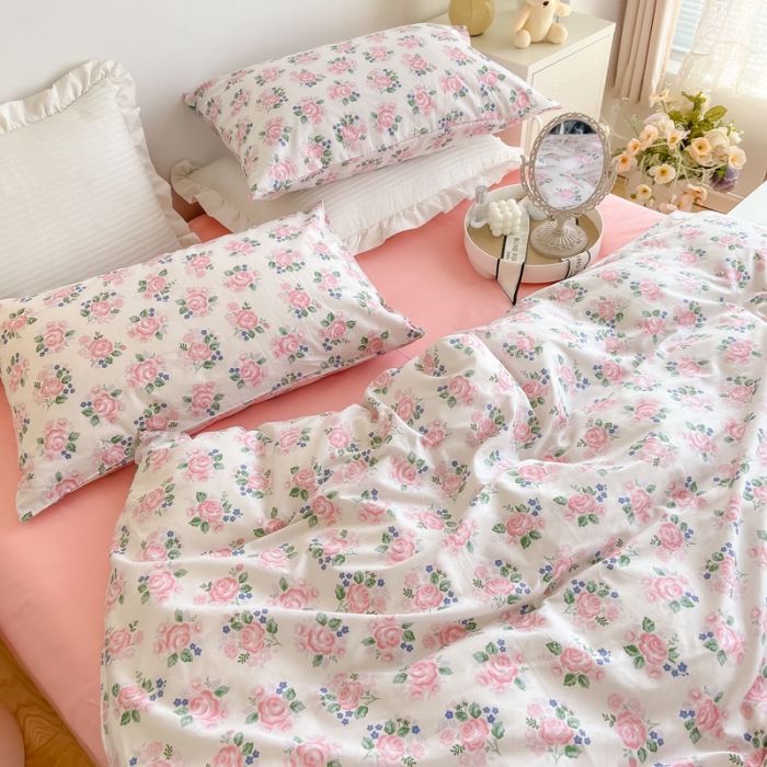 91家纺网 家纺一手货源 找家纺 艾沁家纺13372纯棉碎花四件套初见