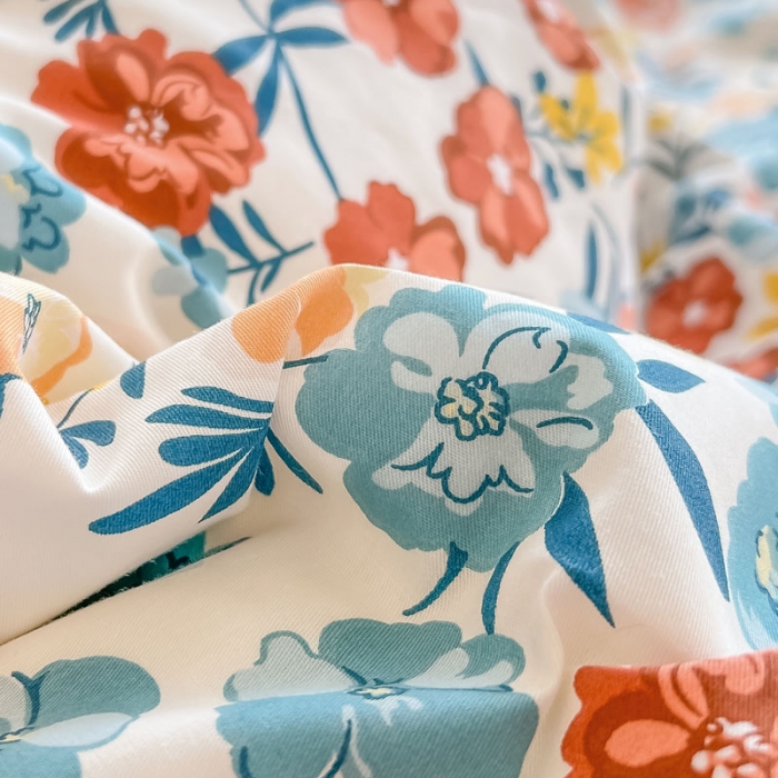 91家纺网 家纺一手货源 找家纺 艾沁家纺13372纯棉碎花四件套 盼春