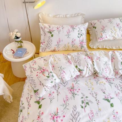 91家纺网 家纺一手货源 找家纺 艾沁家纺13372纯棉碎花四件套花间