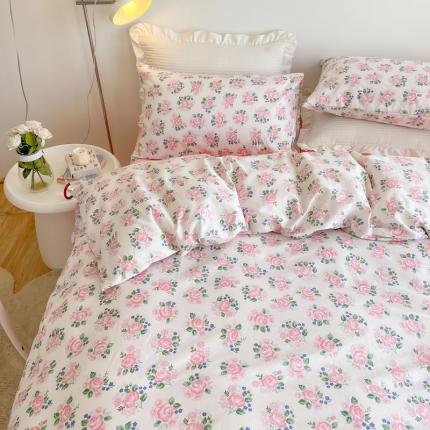 艾沁家纺13372纯棉碎花四件套 初见